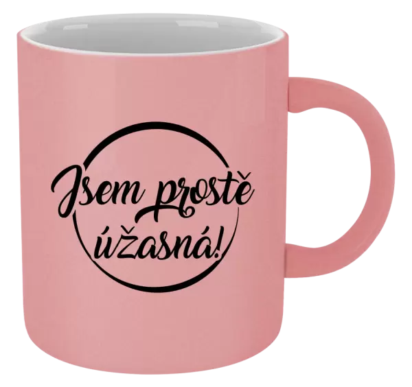 Metalický hrnek Jsem prostě úžasná