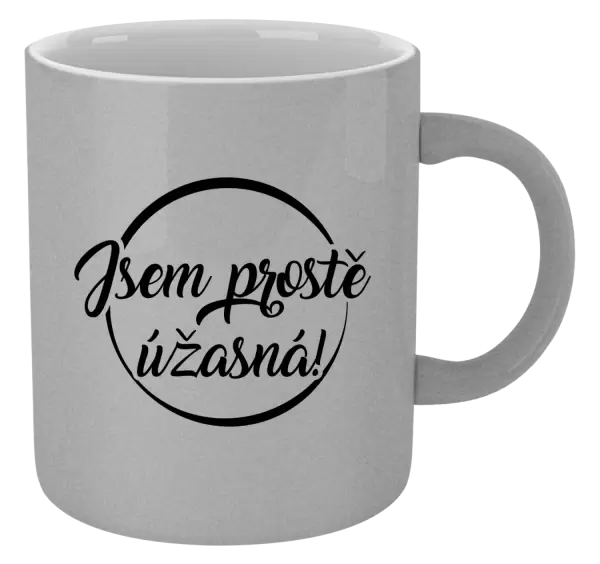 Metalický hrnek Jsem prostě úžasná