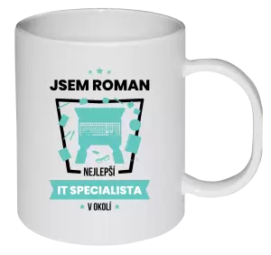 Plastový hrnek Nejlepší v okolí - IT specialista