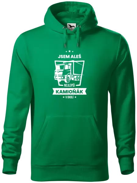 Pánská mikina Nejlepší v okolí - kamioňák