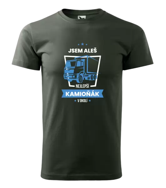 Pánské tričko Nejlepší v okolí - kamioňák