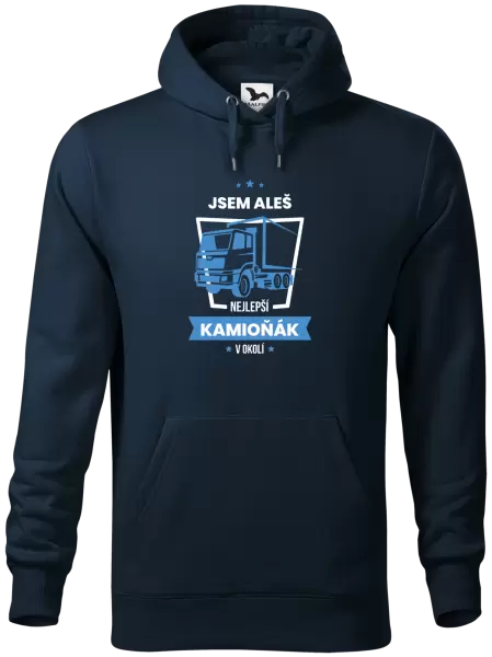 Pánská mikina Nejlepší v okolí - kamioňák