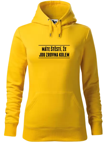 Dámská mikina Máte štěstí, že jdu zrovna kolem