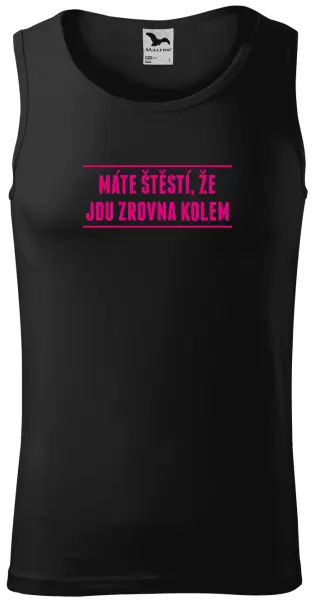 Pánské tílko Máte štěstí, že jdu zrovna kolem