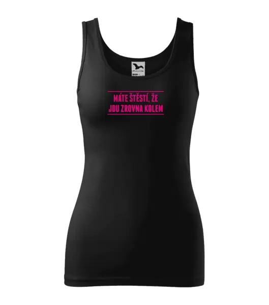Dámské tílko Máte štěstí, že jdu zrovna kolem