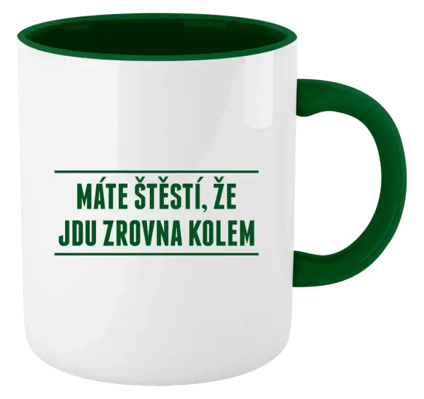 Hrnek Máte štěstí, že jdu zrovna kolem