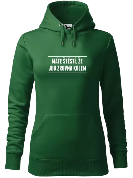 Dámská mikina Máte štěstí, že jdu zrovna kolem