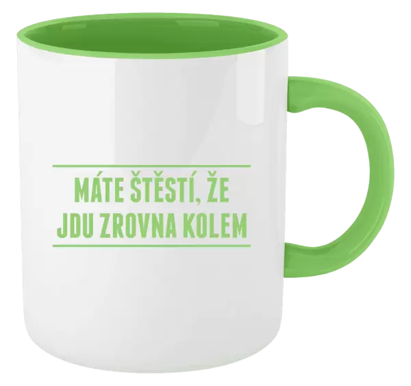 Hrnek Máte štěstí, že jdu zrovna kolem