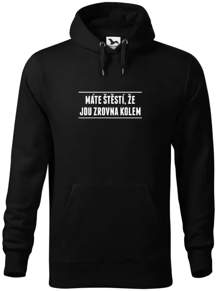 Pánská mikina Máte štěstí, že jdu zrovna kolem