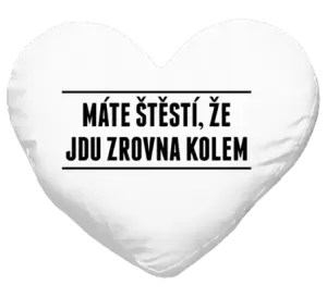 Polštář Máte štěstí, že jdu zrovna kolem
