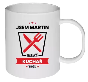 Plastový hrnek Nejlepší v okolí - kuchař