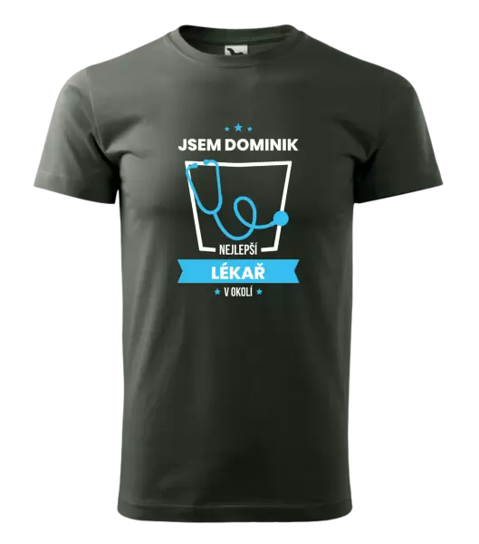 Pánské tričko Nejlepší v okolí - lékař