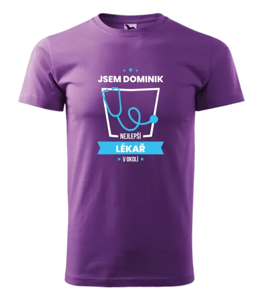 Pánské tričko Nejlepší v okolí - lékař