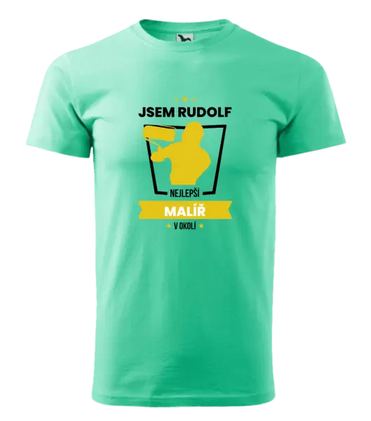 Pánské tričko Nejlepší v okolí - malíř