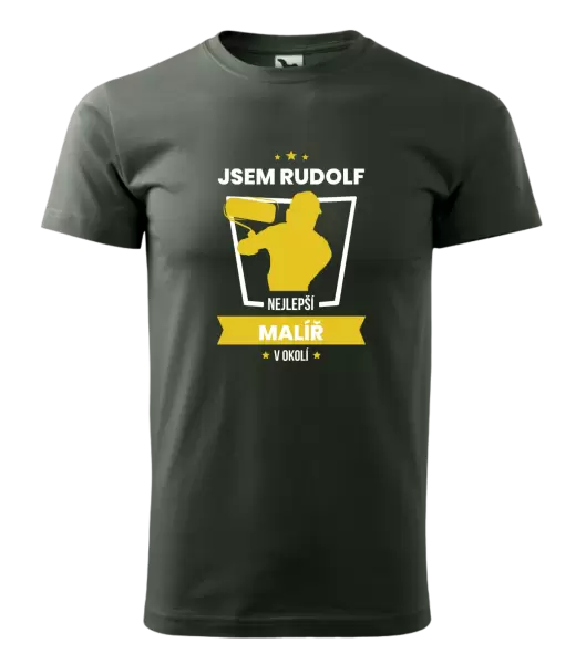 Pánské tričko Nejlepší v okolí - malíř