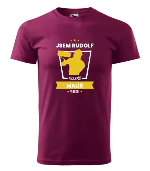 Pánské tričko Nejlepší v okolí - malíř