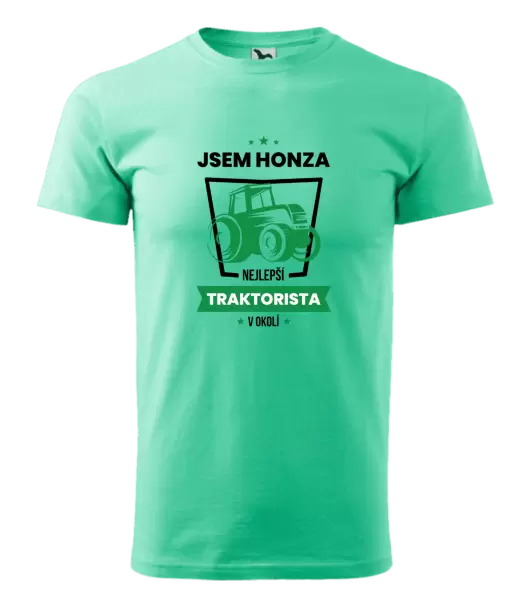 Pánské tričko Nejlepší v okolí - traktorista