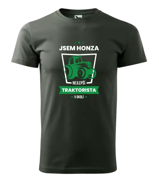 Pánské tričko Nejlepší v okolí - traktorista