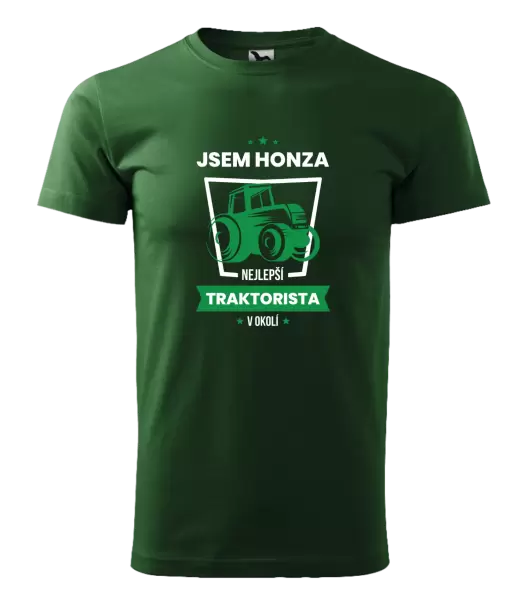 Pánské tričko Nejlepší v okolí - traktorista