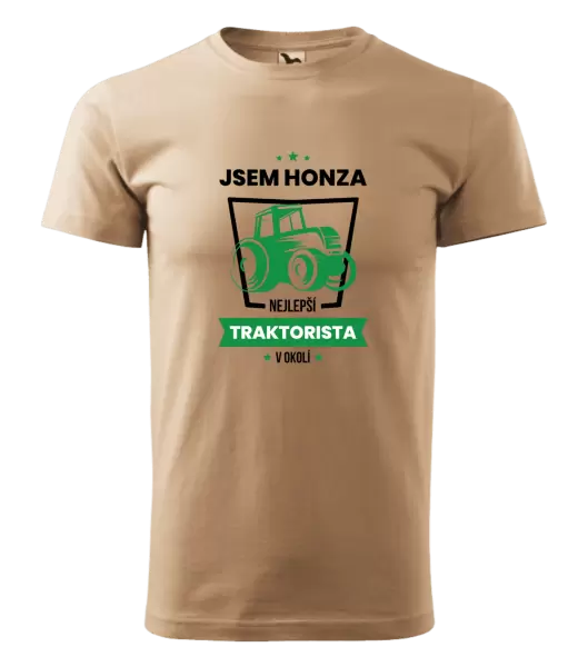 Pánské tričko Nejlepší v okolí - traktorista