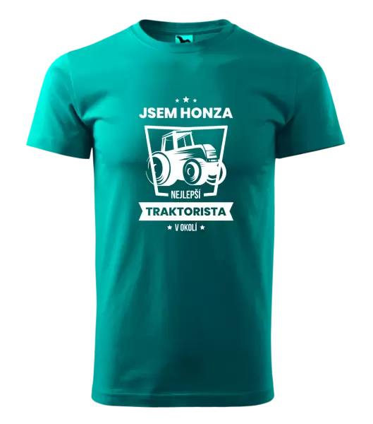Pánské tričko Nejlepší v okolí - traktorista