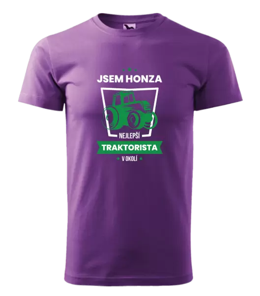 Pánské tričko Nejlepší v okolí - traktorista