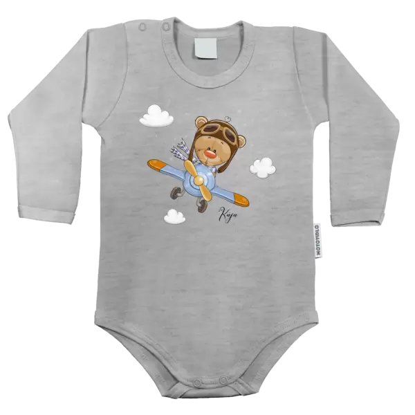 Dětské body Medvídek v letadle