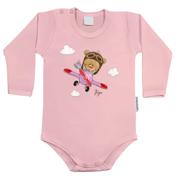 Dětské body Medvídek v letadle