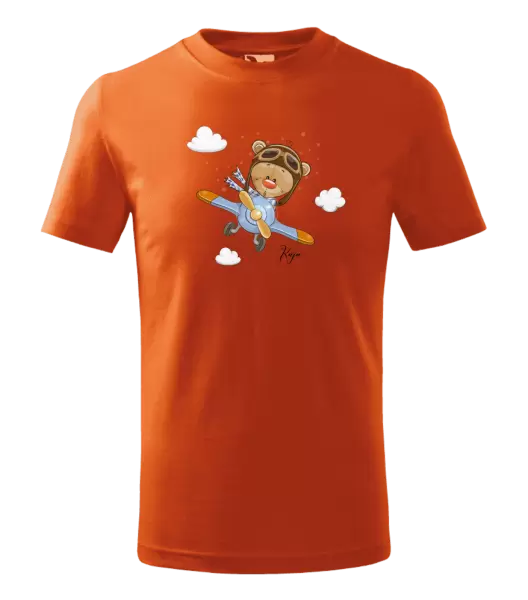 Dětské tričko Medvídek v letadle