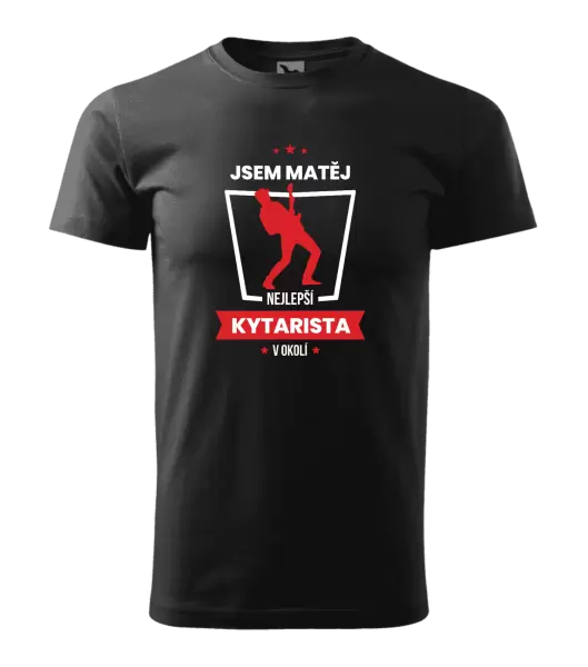 Pánské tričko Nejlepší v okolí - kytarista