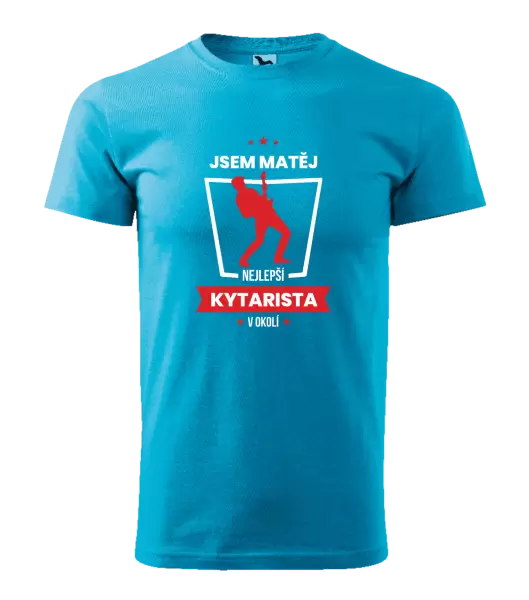 Pánské tričko Nejlepší v okolí - kytarista