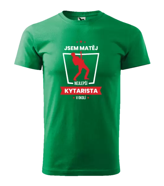 Pánské tričko Nejlepší v okolí - kytarista