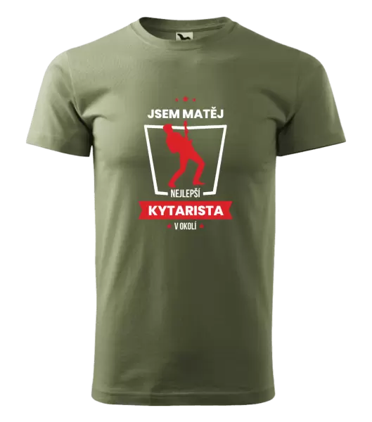 Pánské tričko Nejlepší v okolí - kytarista