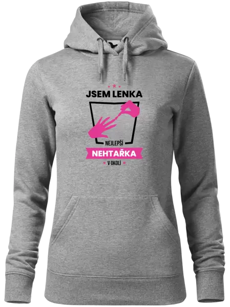 Dámská mikina Nejlepší v okolí - nehtařka