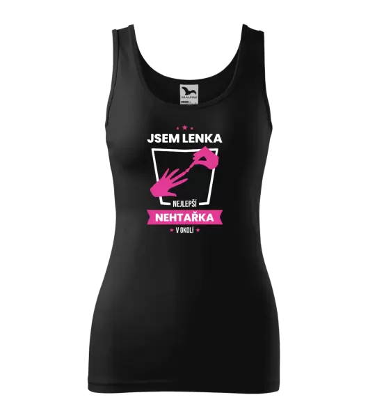 Dámské tílko Nejlepší v okolí - nehtařka