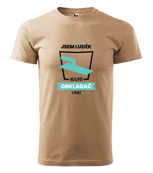 Pánské tričko Nejlepší v okolí - obkladač