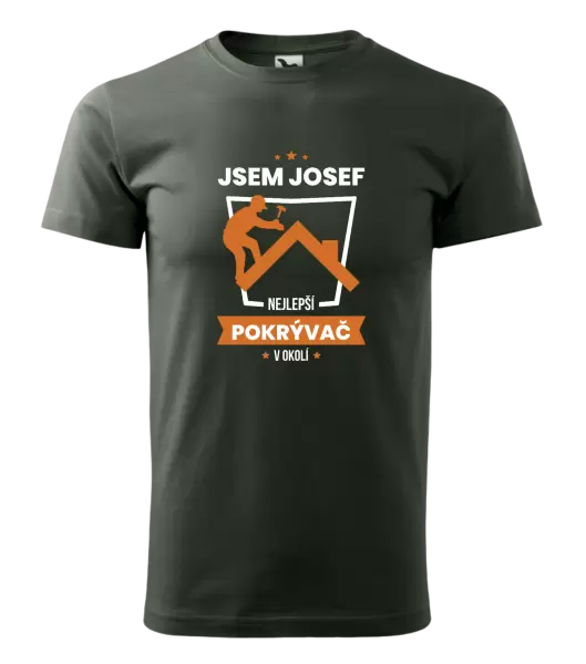 Pánské tričko Nejlepší v okolí - pokrývač
