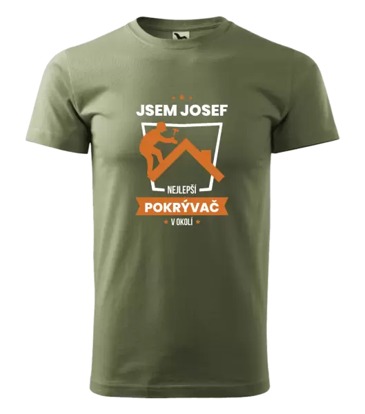 Pánské tričko Nejlepší v okolí - pokrývač