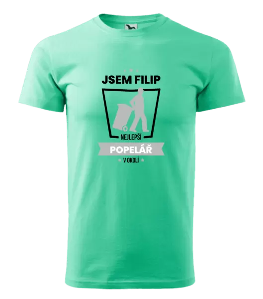 Pánské tričko Nejlepší v okolí - popelář