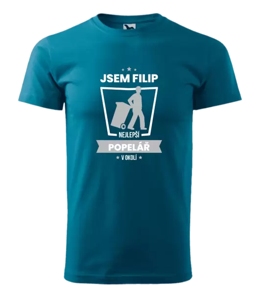 Pánské tričko Nejlepší v okolí - popelář