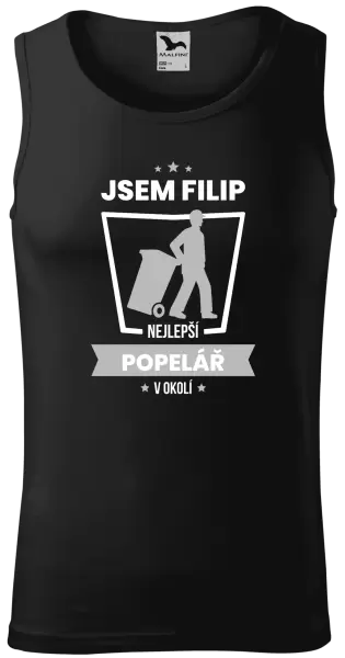 Pánské tílko Nejlepší v okolí - popelář