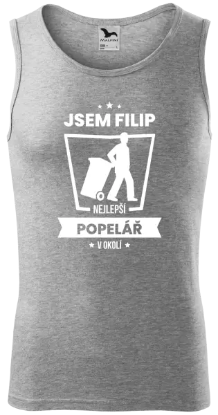 Pánské tílko Nejlepší v okolí - popelář