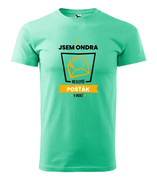 Pánské tričko Nejlepší v okolí - pošťák
