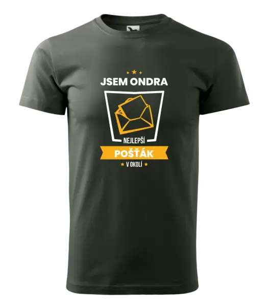 Pánské tričko Nejlepší v okolí - pošťák