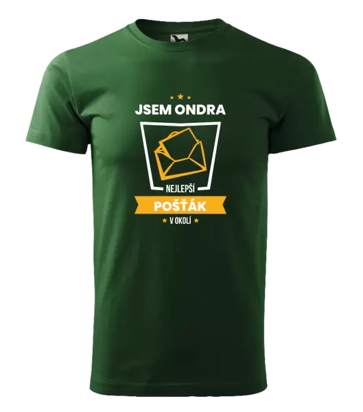 Pánské tričko Nejlepší v okolí - pošťák