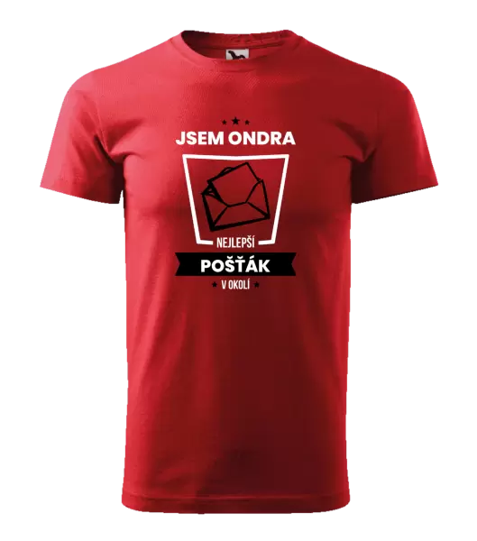Pánské tričko Nejlepší v okolí - pošťák