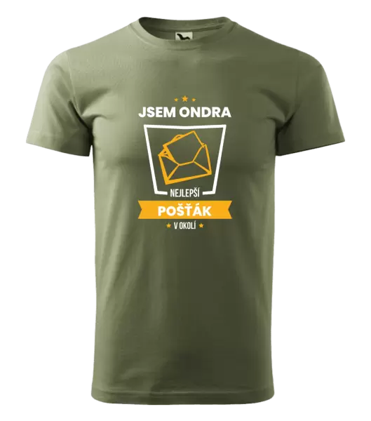 Pánské tričko Nejlepší v okolí - pošťák