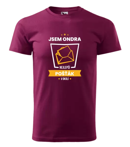 Pánské tričko Nejlepší v okolí - pošťák