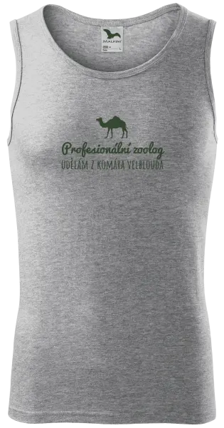Pánské tílko Profesionální zoolog - Udělám z komára velblouda