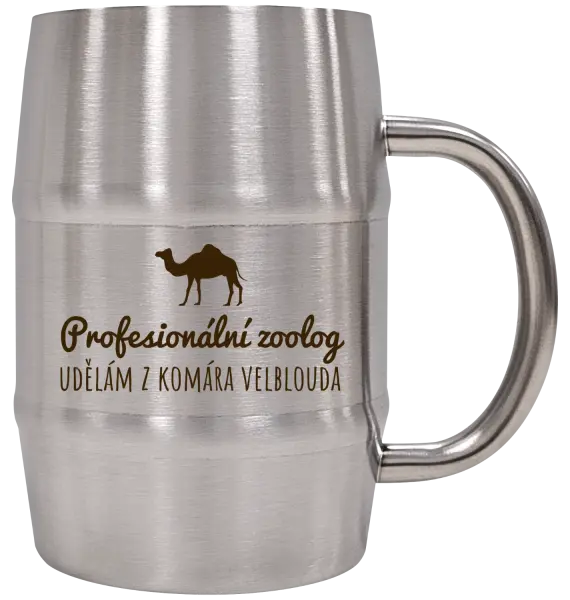 Nerezový chladicí půllitr Profesionální zoolog - Udělám z komára velblouda